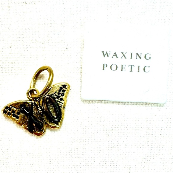 ⚡️NWT WAXING POETIC XO Butterfly Charm Brass and Sterling Silver 925 - Picture 8 of 8